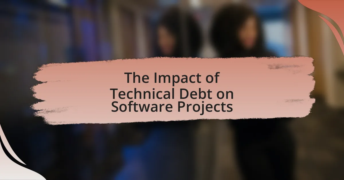 The Impact of Technical Debt on Software Projects