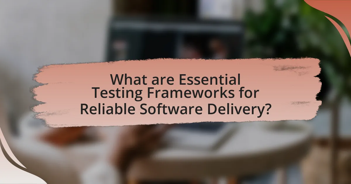 What are Essential Testing Frameworks for Reliable Software Delivery?