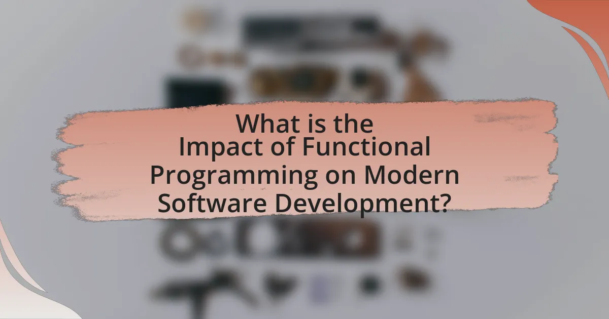 What is the Impact of Functional Programming on Modern Software Development?