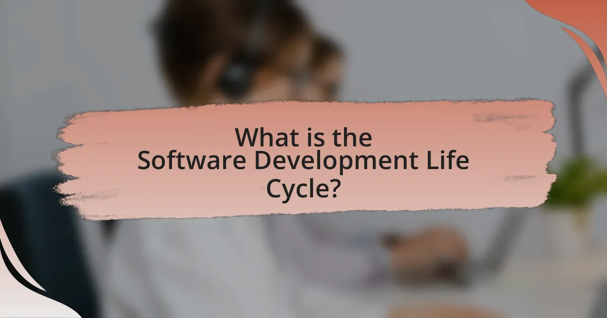 What is the Software Development Life Cycle?