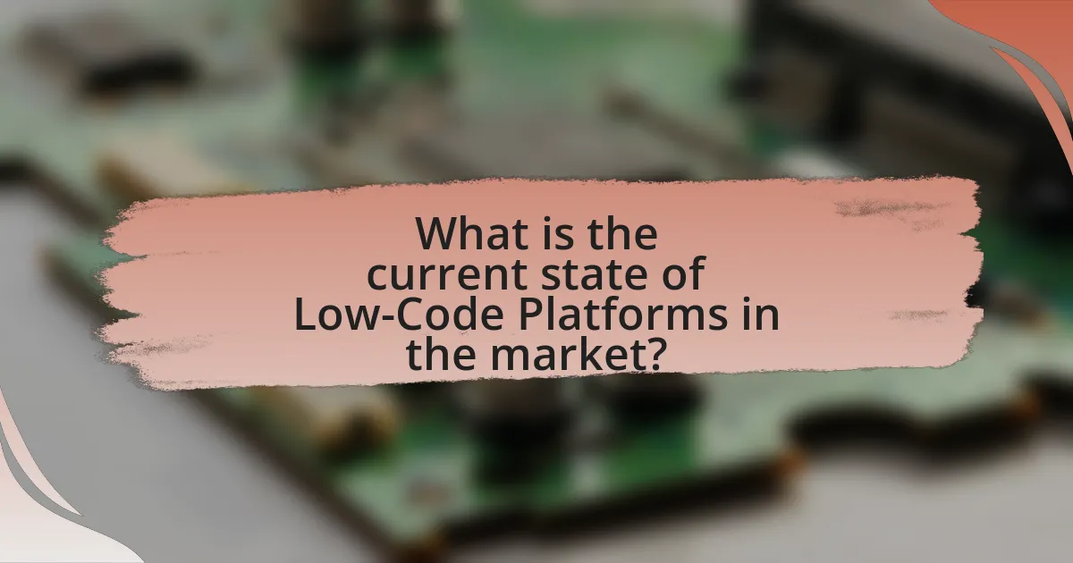 What is the current state of Low-Code Platforms in the market?