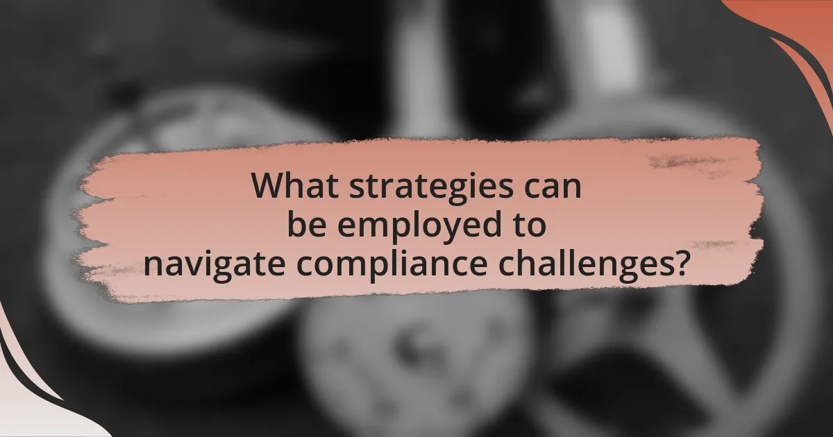 What strategies can be employed to navigate compliance challenges?
